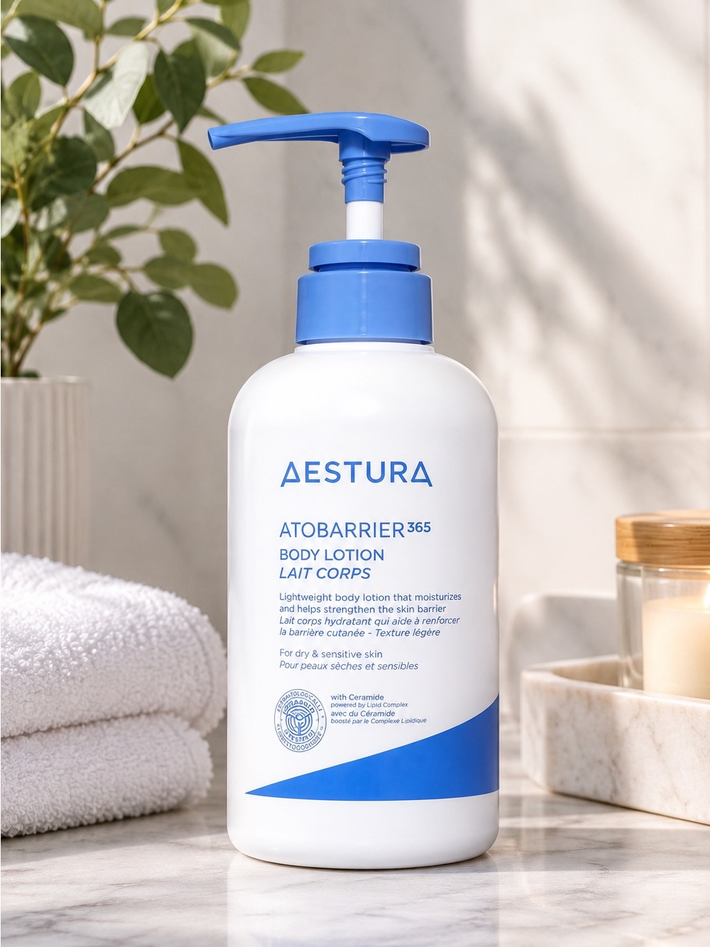 Aestura Atobarrier365 Blue Body Lotion for Kids - Hydrating Moisture Care